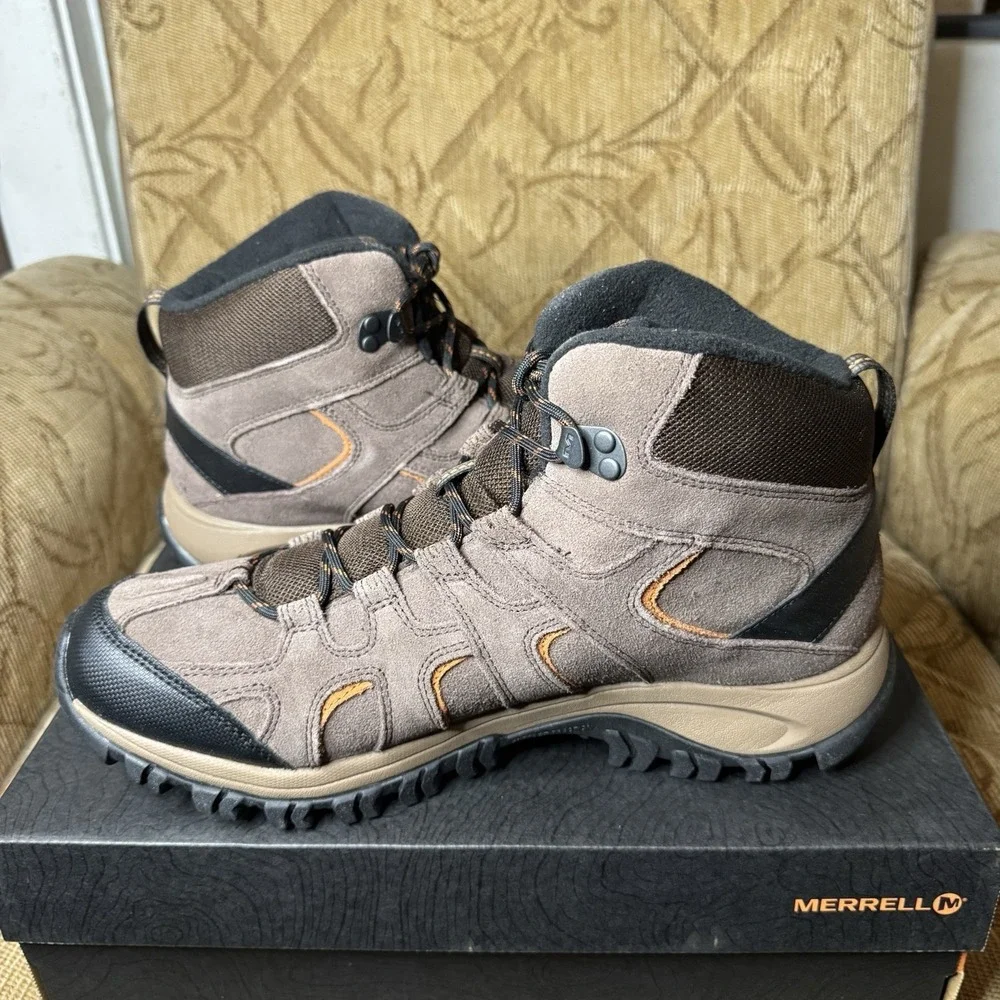 MERRELL Bracken Phoenix 2 Mid Thermo Waterproof J46531‎ Brown Boots Men's 11.5